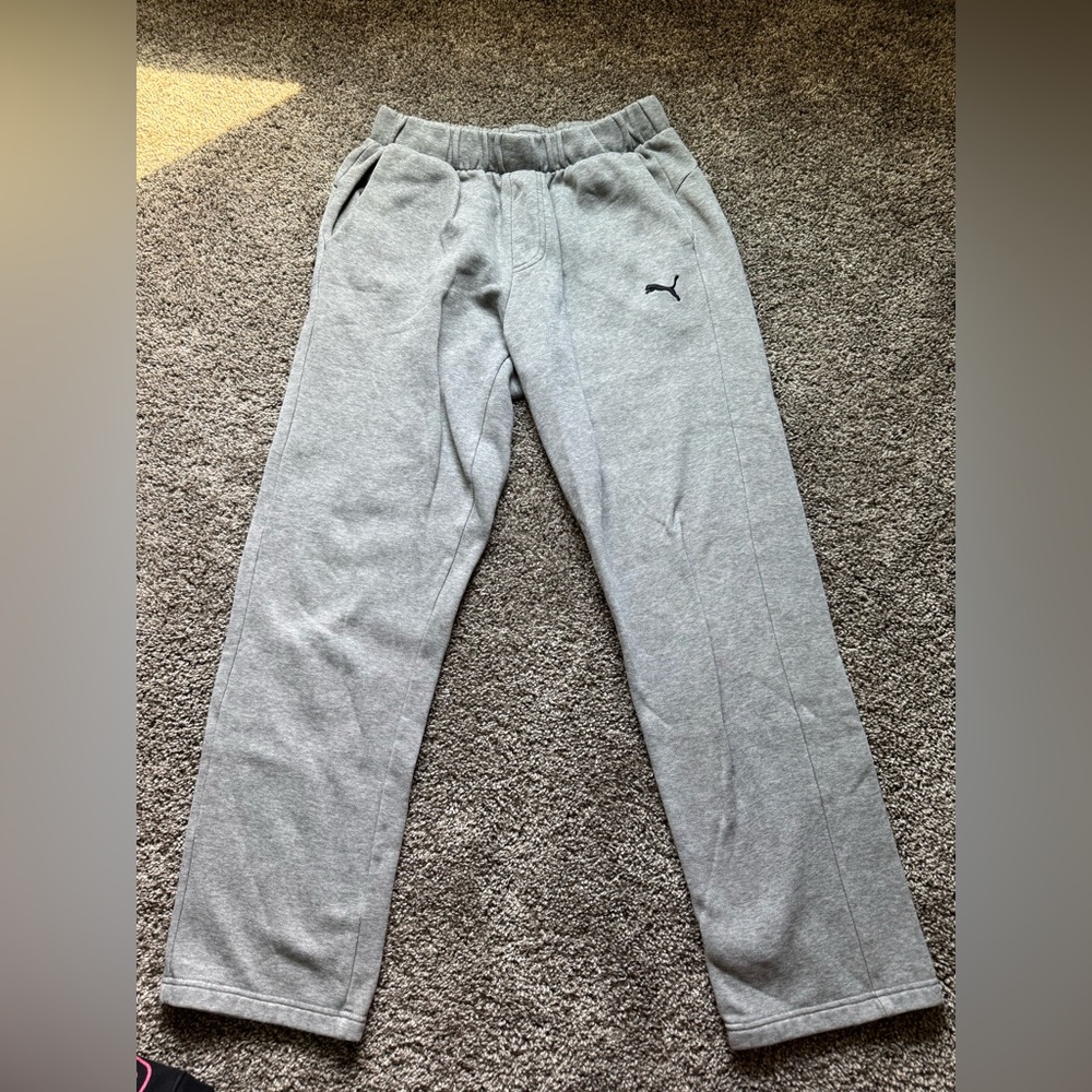 Gray puma sweatpants
